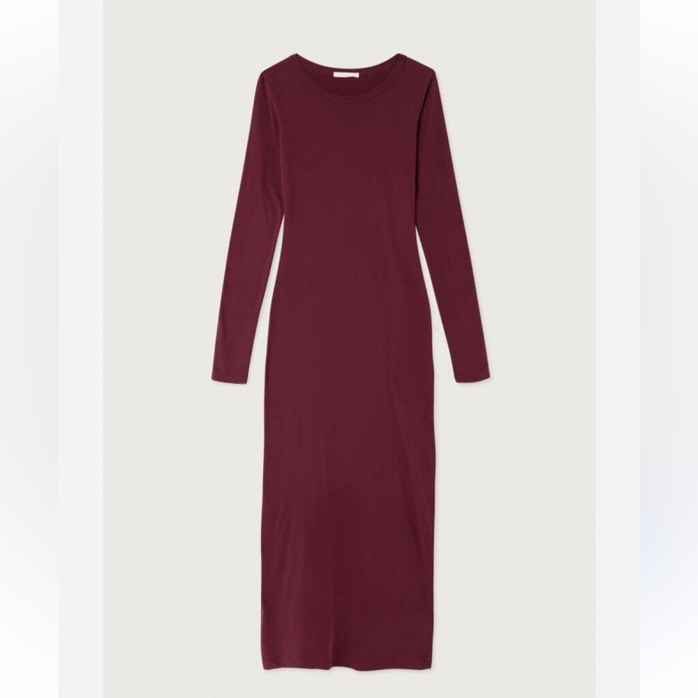 Chico's Deep Red Long Sleeve Dress